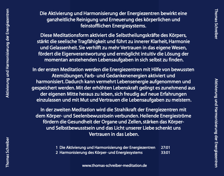 MP3 - Aktivierung und Harmonisierung der Energiezentren